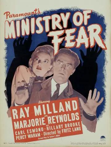 Poster to the movie "Ministry of Fear" #1845603