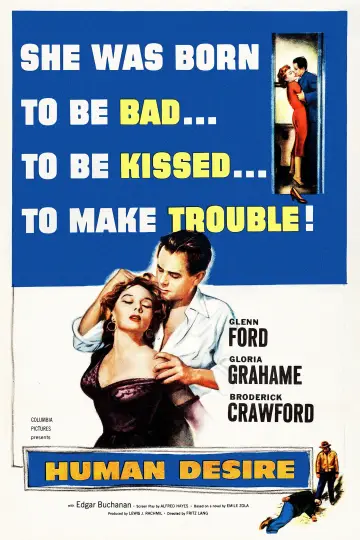 Poster to the movie "Human Desire" #1063774
