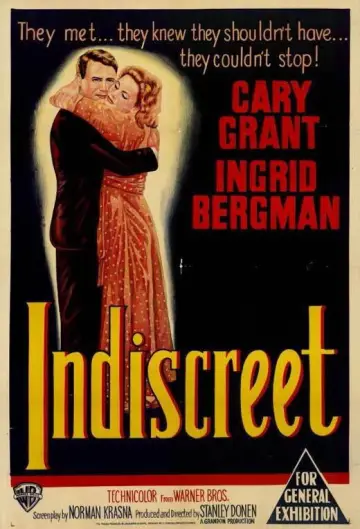 Poster to the movie "Indiscreet" #1102687