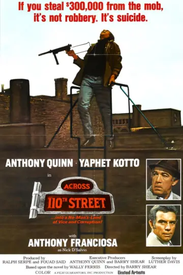 Poster to the movie "Across 110th Street" #1063056