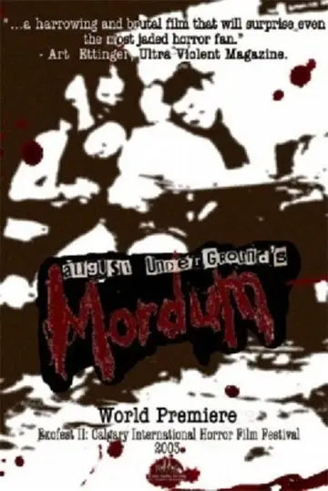 Poster to the movie "August Underground