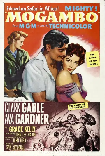 Poster to the movie "Mogambo" #1034877