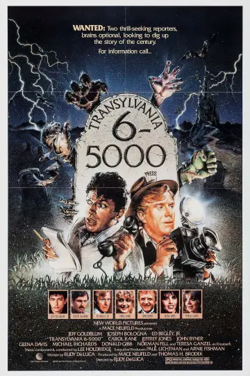 Poster to the movie "Transylvania 6-5000" #1093346