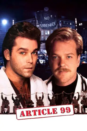 Poster to the movie "Article 99" #860686
