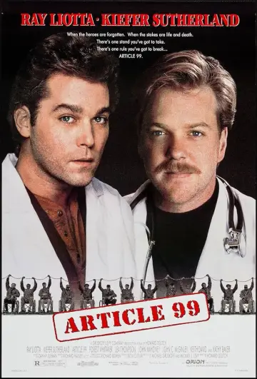 Poster to the movie "Article 99" #860689