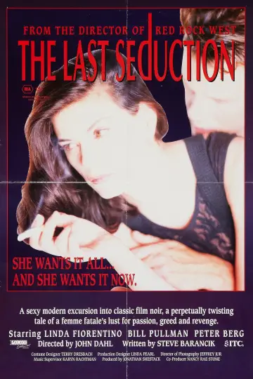 Poster to the movie "The Last Seduction" #1633074