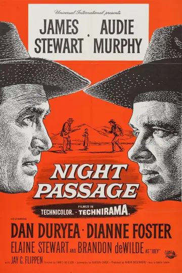 Poster to the movie "Night Passage" #1092662