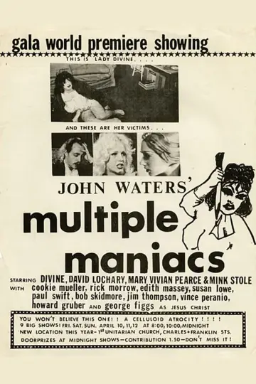Poster to the movie "Multiple Maniacs" #818441