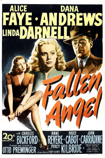 Poster to the movie "Fallen Angel" #735313