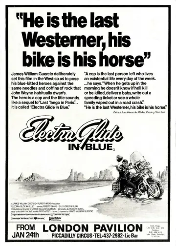 Poster to the movie "Electra Glide in Blue" #1072883
