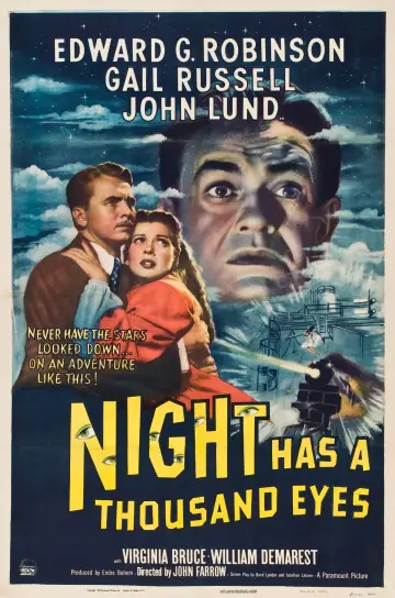 Poster to the movie "Night Has a Thousand Eyes" #1874346