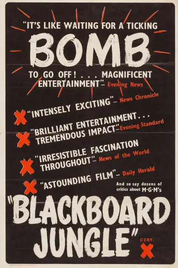 Poster to the movie "Blackboard Jungle" #1080988