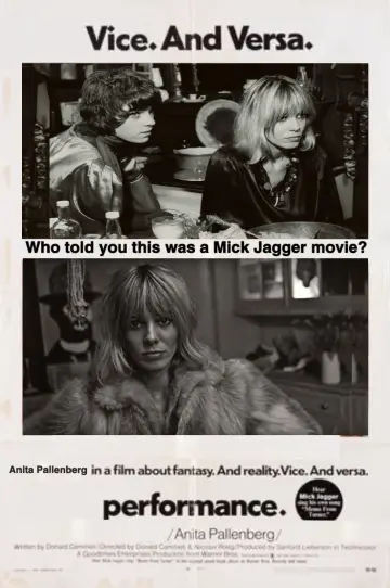 Poster to the movie "Performance" #1102452