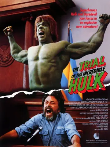 Poster to the movie "The Trial of the Incredible Hulk" #1086681