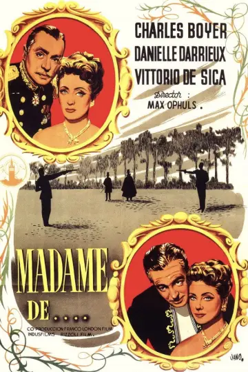 Poster to the movie "The Earrings of Madame de..." #1124041