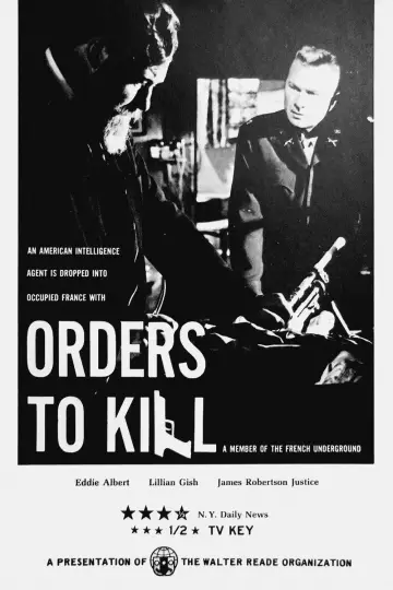 Poster to the movie "Orders to Kill" #1036776