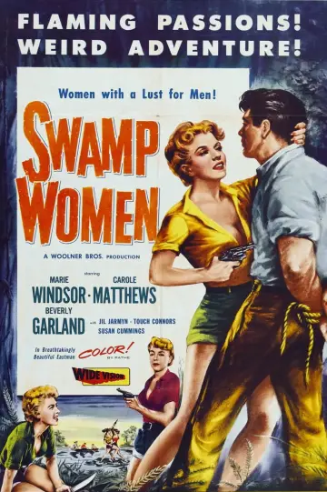 Poster to the movie "Swamp Women" #1137489