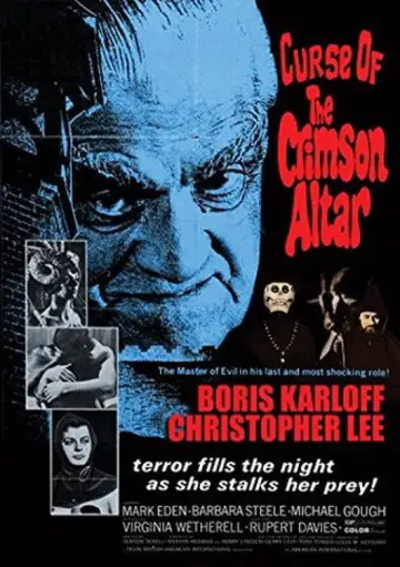 Poster to the movie "Curse of the Crimson Altar" #1108416