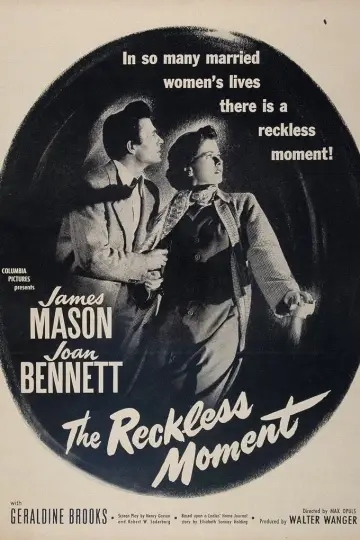 Poster to the movie "The Reckless Moment" #1867209