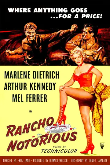 Poster to the movie "Rancho Notorious" #1091932
