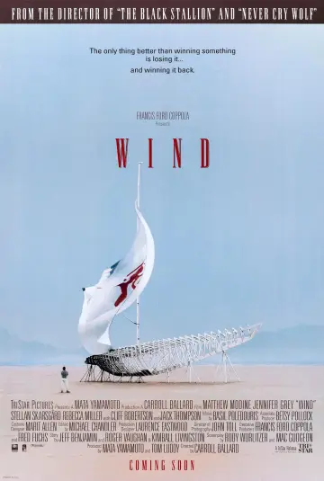 Poster to the movie "Wind" #901915