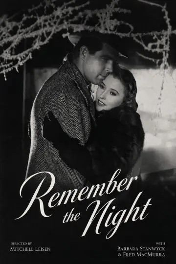 Poster to the movie "Remember the Night" #1090480