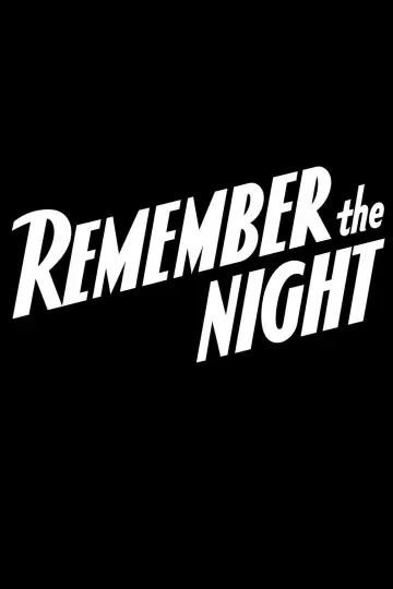 Poster to the movie "Remember the Night" #1763582