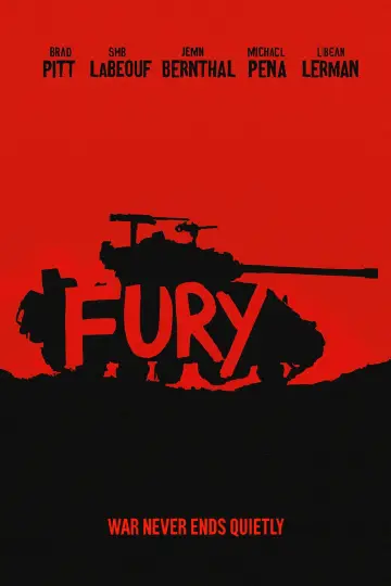 Poster to the movie "Fury" #560106