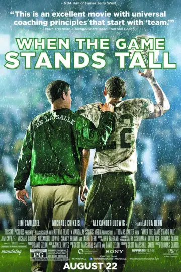 Poster to the movie "When the Game Stands Tall" #1032101