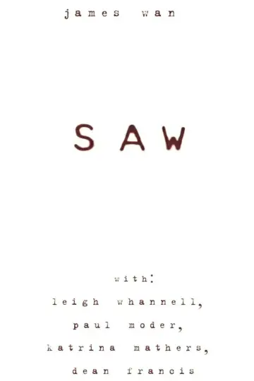 Poster to the movie "Saw" #59520