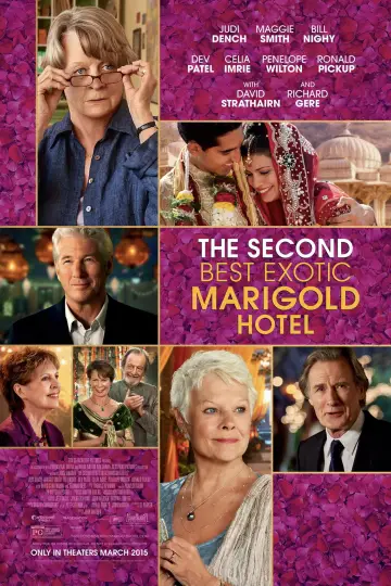 Poster to the movie "The Second Best Exotic Marigold Hotel" #998983