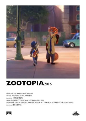 Poster to the movie "Zootopia" #1642666