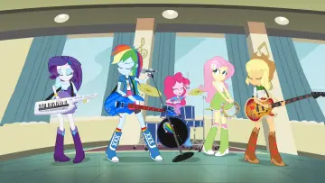 Backdrop to the movie "My Little Pony: Equestria Girls – Rainbow Rocks" #345142