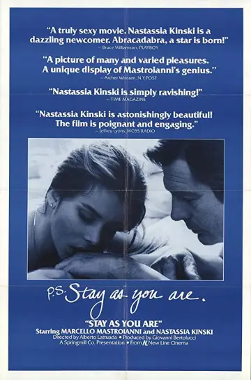 Poster to the movie "Stay as You Are" #1908259