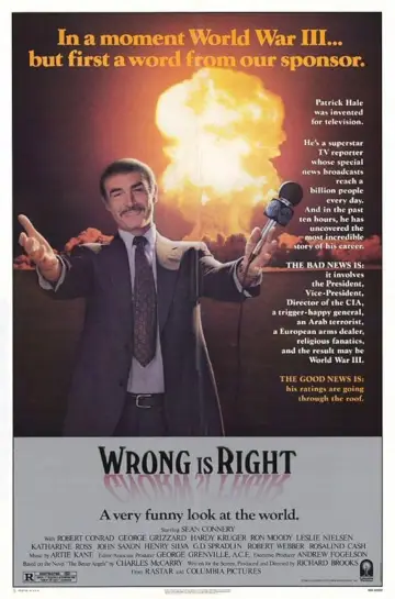 Poster to the movie "Wrong Is Right" #980081