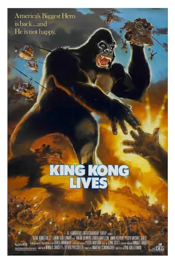 Poster to the movie "King Kong Lives" #972638