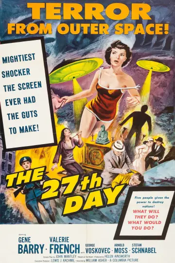 Poster to the movie "The 27th Day" #1813670