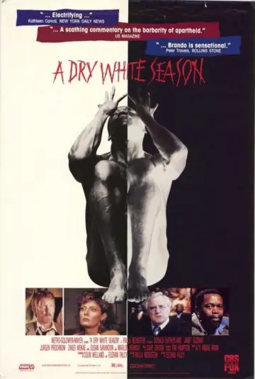 Poster to the movie "A Dry White Season" #1803232