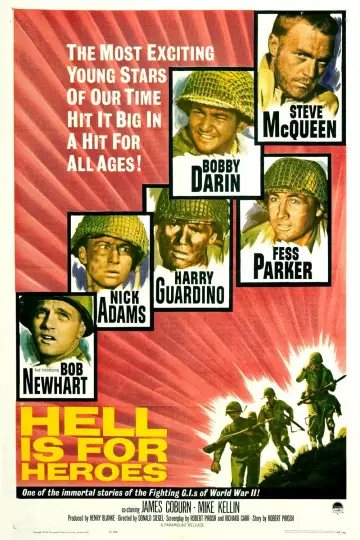 Poster to the movie "Hell Is for Heroes" #1063735