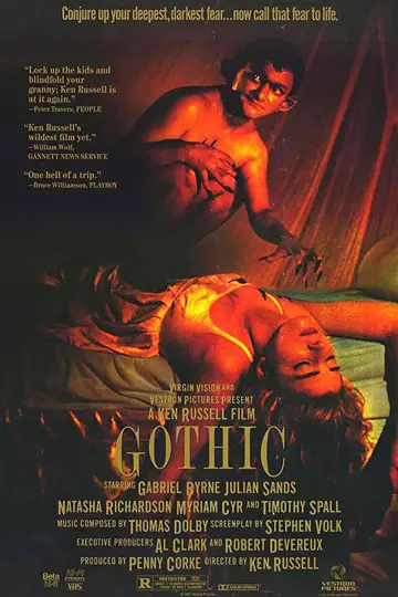 Poster to the movie "Gothic" #1136278