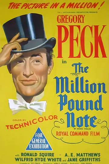 Poster to the movie "The Million Pound Note" #843692