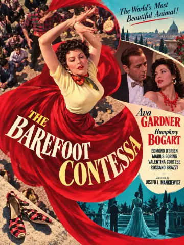 Poster to the movie "The Barefoot Contessa" #1649950