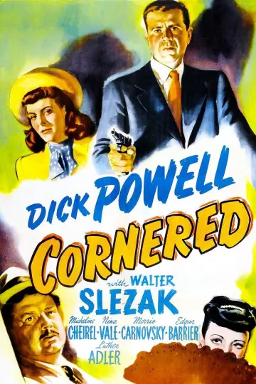 Poster to the movie "Cornered" #1137350