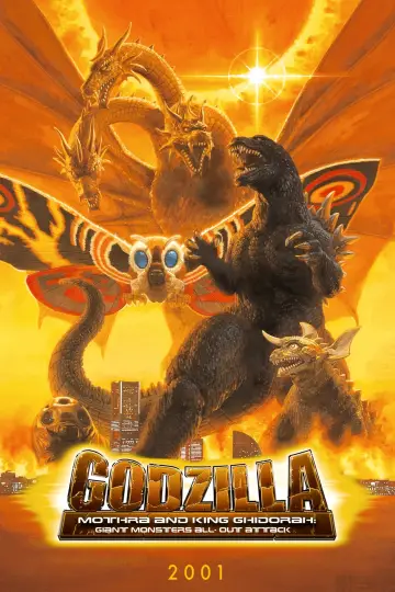 Poster to the movie "Godzilla, Mothra and King Ghidorah: Giant Monsters All-Out Attack" #903654