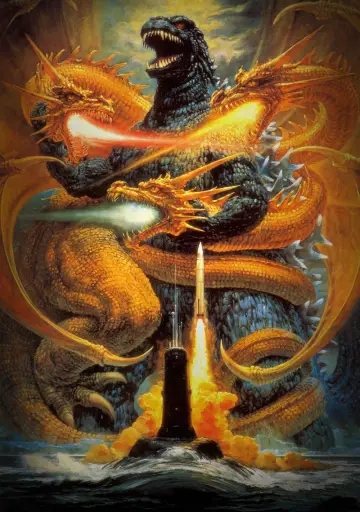 Poster to the movie "Godzilla vs. King Ghidorah" #386520