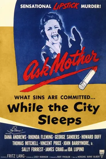 Poster to the movie "While the City Sleeps" #1098813