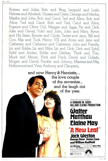 Poster to the movie "A New Leaf" #1617892