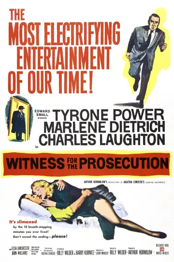 Poster to the movie "Witness for the Prosecution" #840868