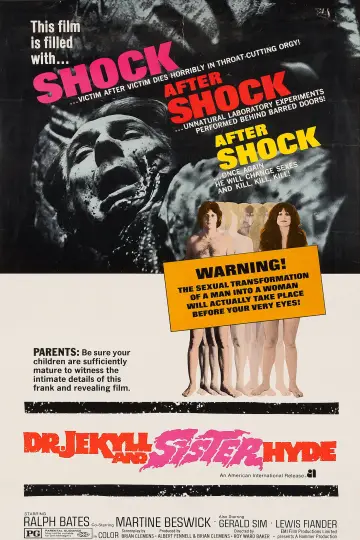 Poster to the movie "Dr Jekyll & Sister Hyde" #1074583