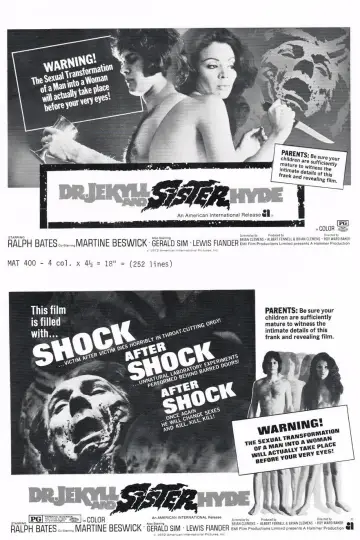 Poster to the movie "Dr Jekyll & Sister Hyde" #1074592